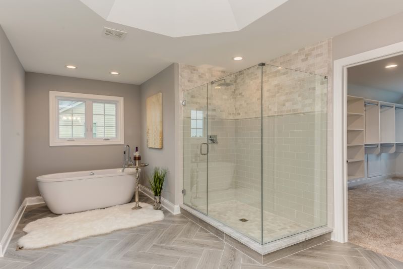 Spacious Walk-In Shower with Glass Doors